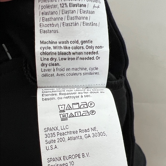 NWT SPANX Classic Black Ponte Barrel Pant Small Petite - Picture 11 of 11
